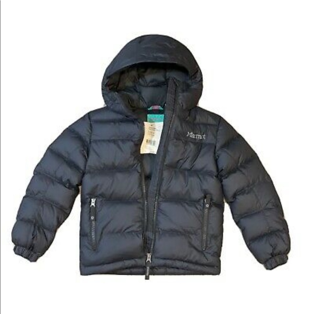 Classic MARMOT GIRLS GUIDES DOWN HOODY BLACK  BRAND NEW AUTHENTIC #78170